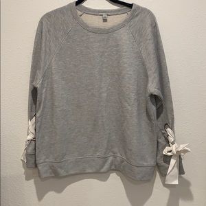 Grey Sweater with Bows